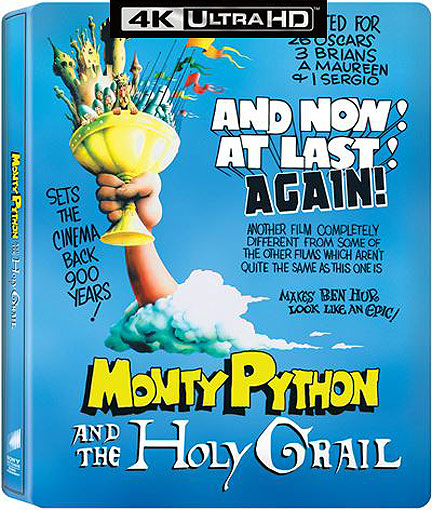 Monty Python Sacre Graal Steelbook Blu ray 4K Ultra HD edition collector 2025 fr