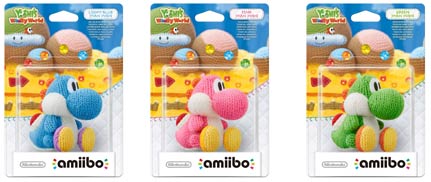 amiibo-en-laine-yoshi-bleu-vert-et-rose-wolly-world