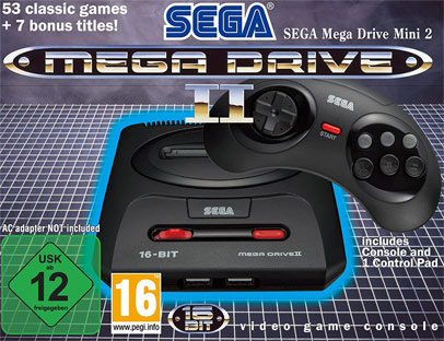 console retro gaming sega 2022 mini mega drive II