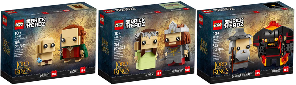 figurine lego brickheadz lord ring seigneur anneaux