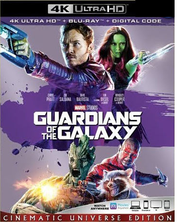 les gardiens de la galaxie en Blu ray 4K Ultra HD UHD