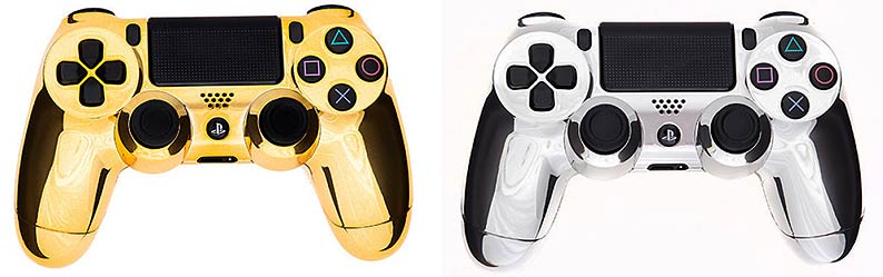 manette-dualshock-ps4-gold-silver-or-et-argent