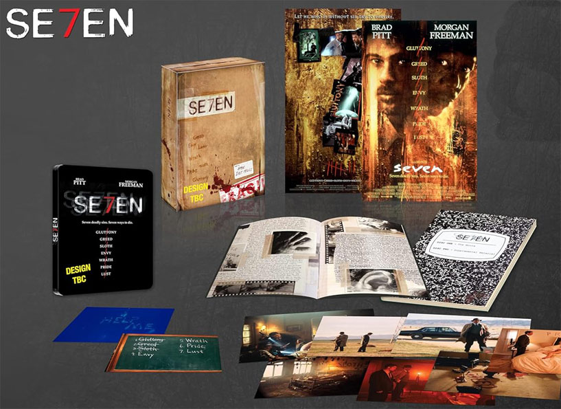 seven film coffret collectro bluray 4k ultra hd uhd se7en
