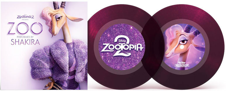 vinyle shakira 2026 dessin anime zootopia